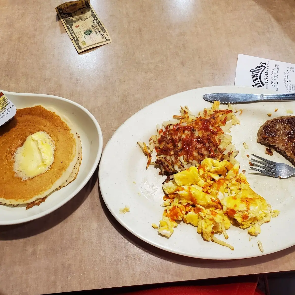 2 Egg Breakfast with Pancake Platter