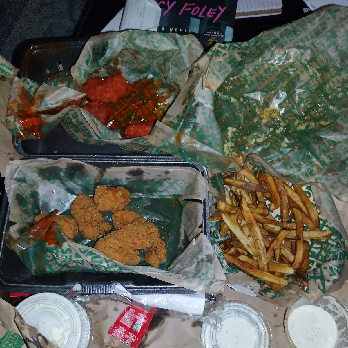 Lemon Pepper Wings and Fries