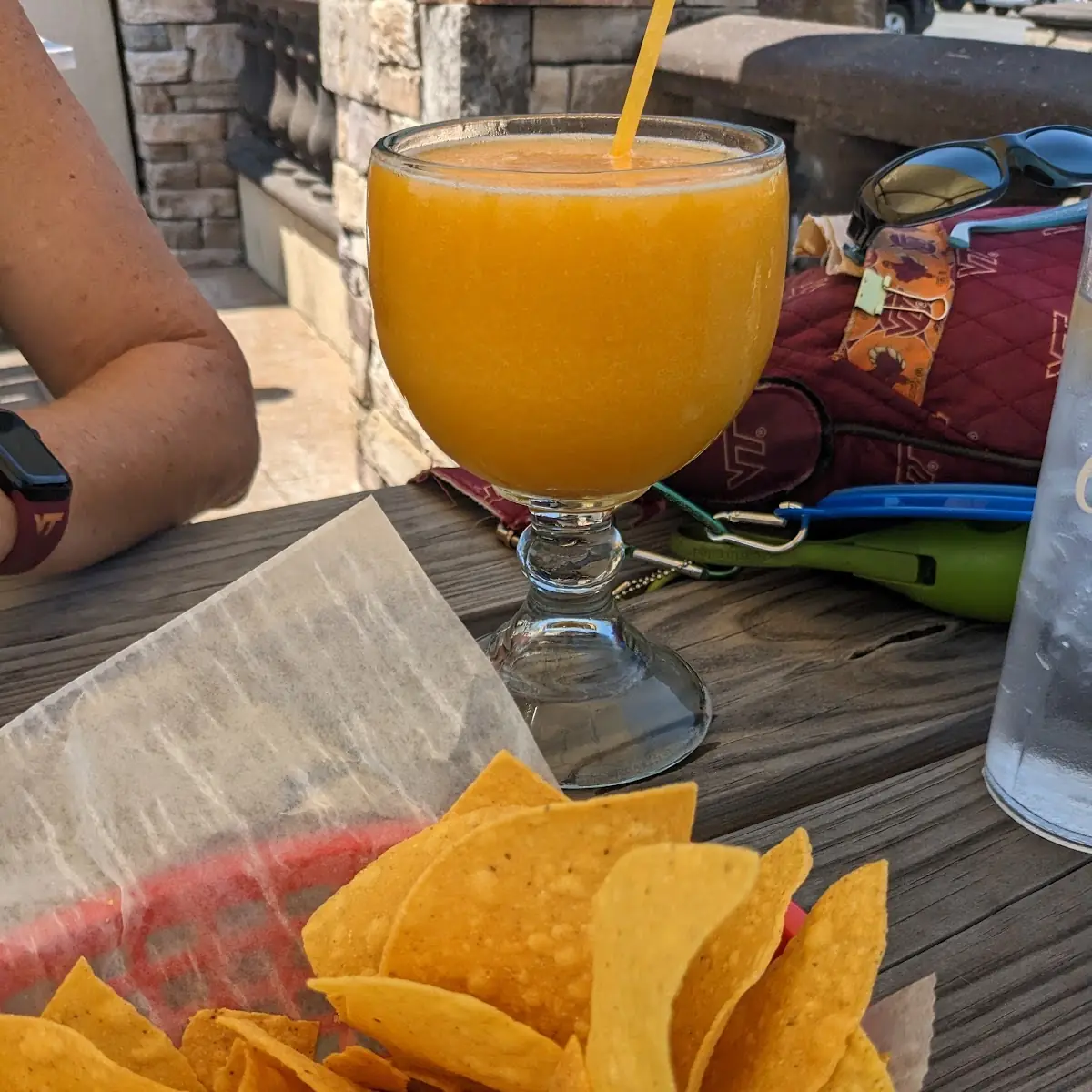 Tortilla Chips and Mango Margarita