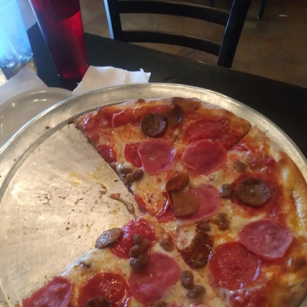 Thin Crust Meat Pizza Small