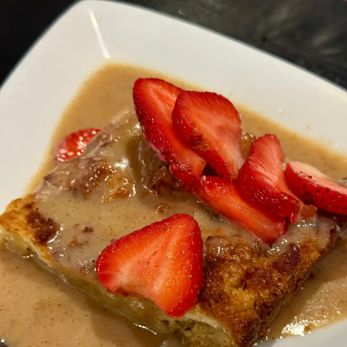 White Chocolate Bread Pudding