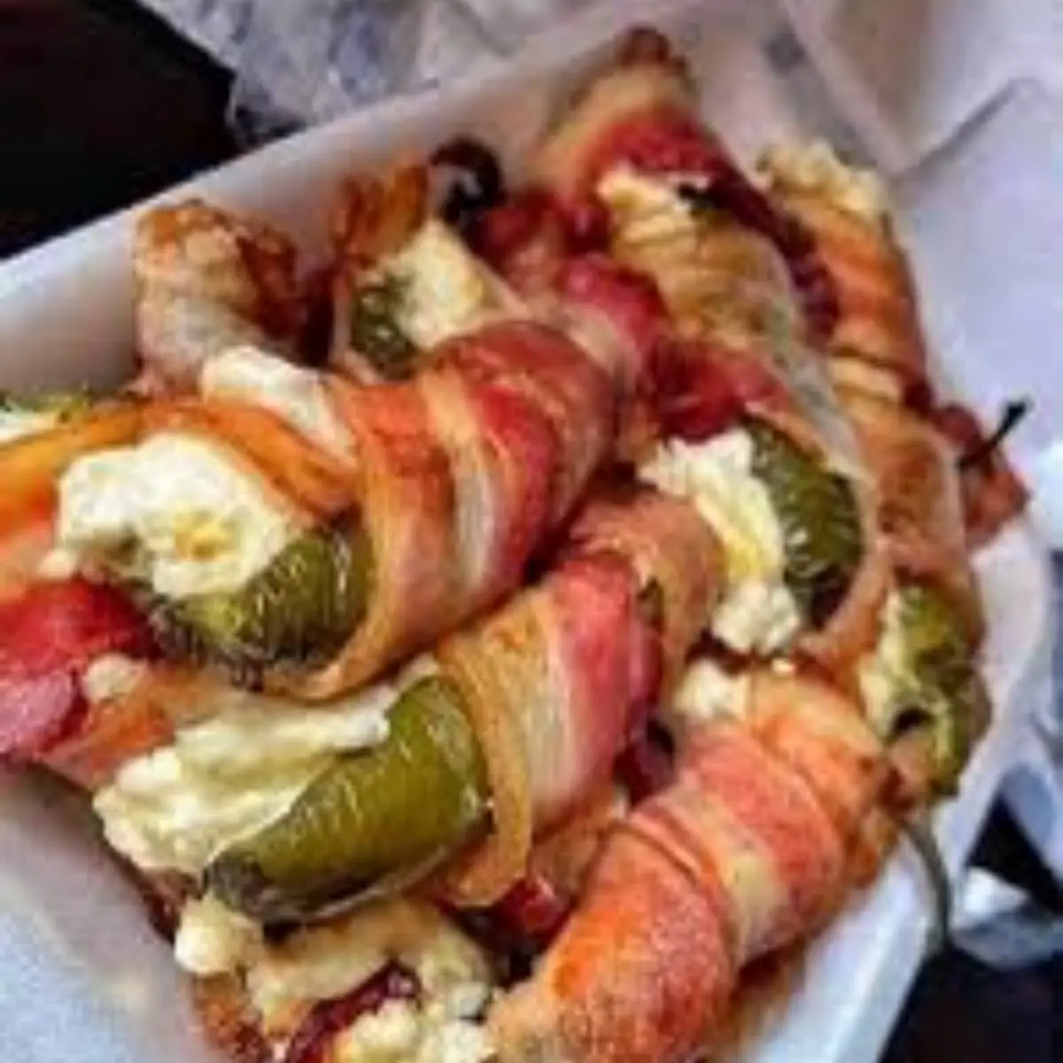 Cream Cheese Jalapeños Wrapped in Bacon