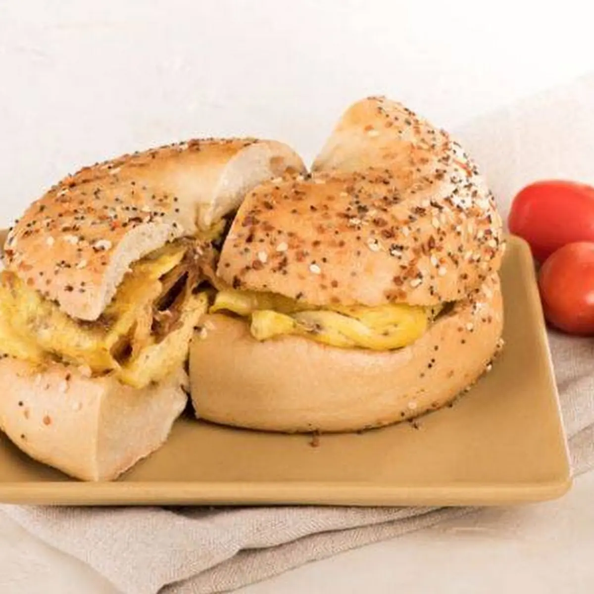 Bagel with Scrambled Eggs