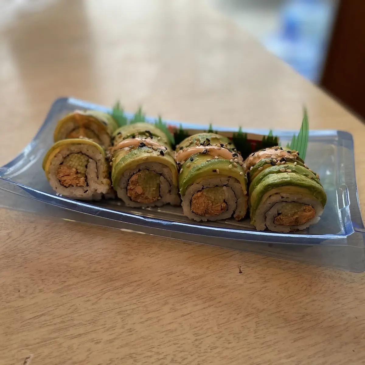 Cooked Salmon Dragon Roll