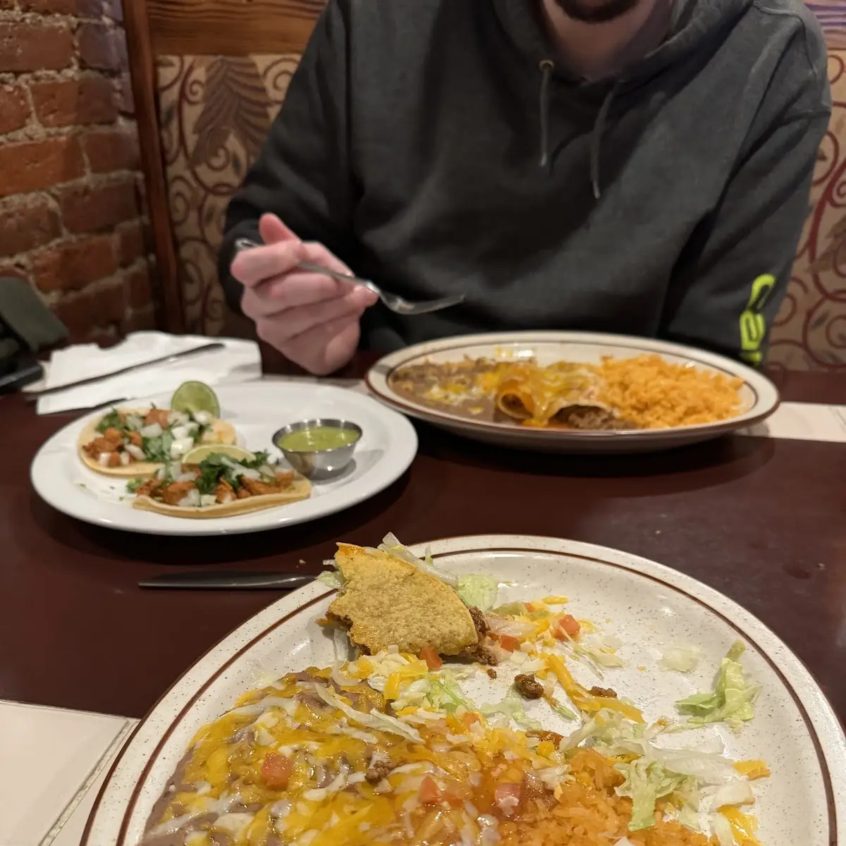 Enchilada Chimichanga Combination Plates
