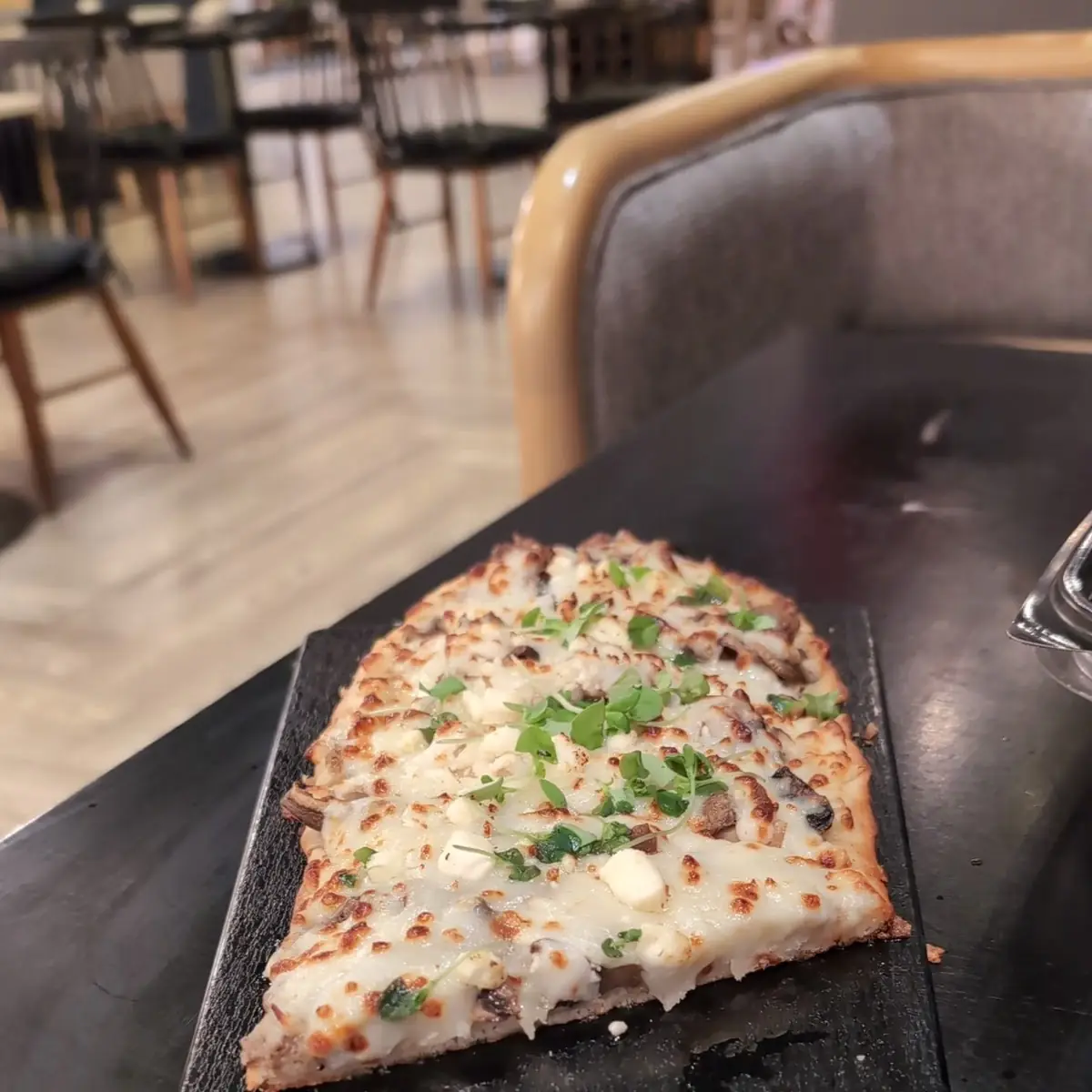 Mushroom Flatbread Pizza