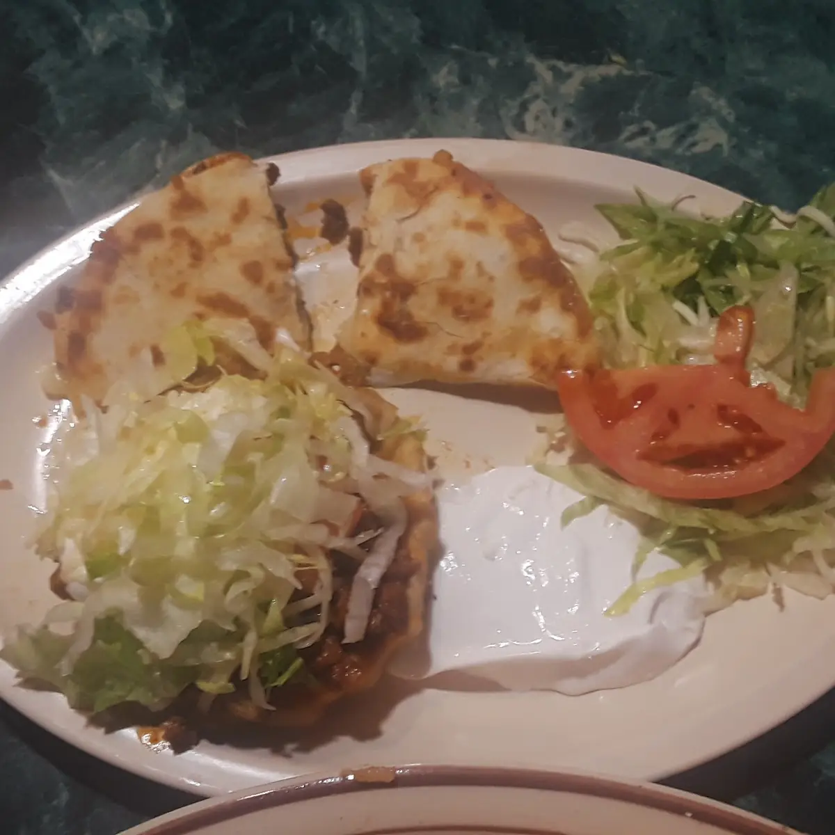 Pork Sope and Steak Quesadilla