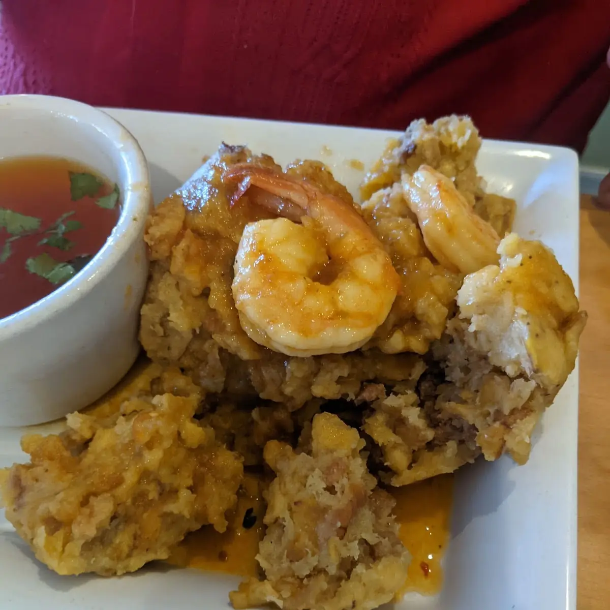 Mofongo Con Carne Frita