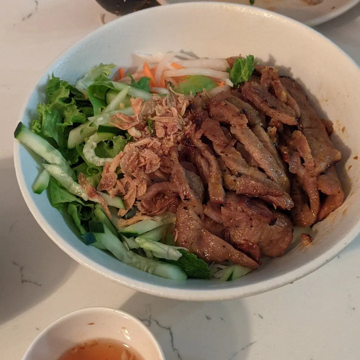 Pork Chop with Rice Vermicelli