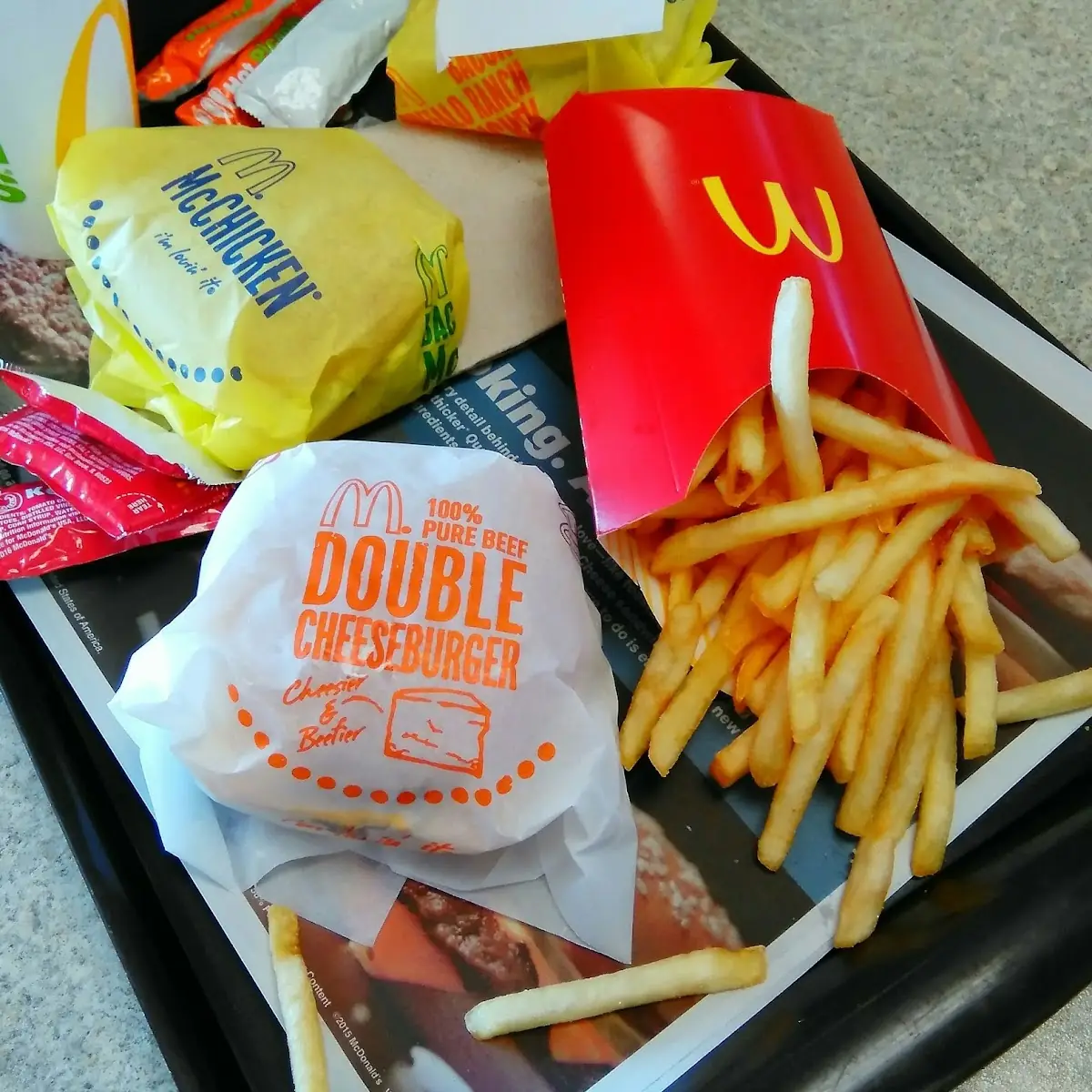 Double Cheese Burger with Fries
