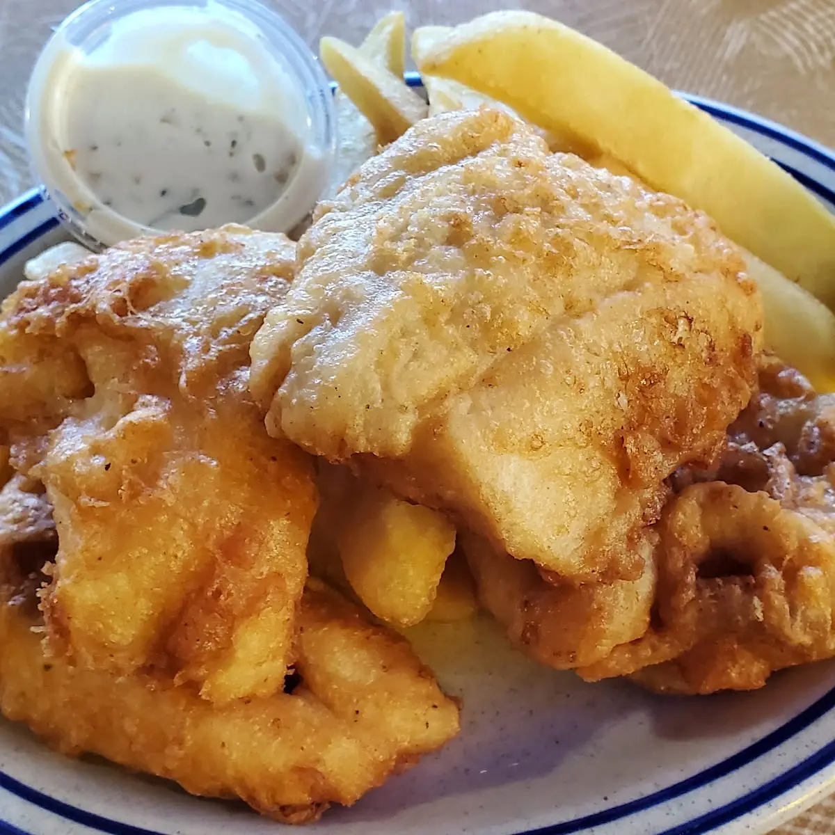 Fish & Chips Broiled on Request