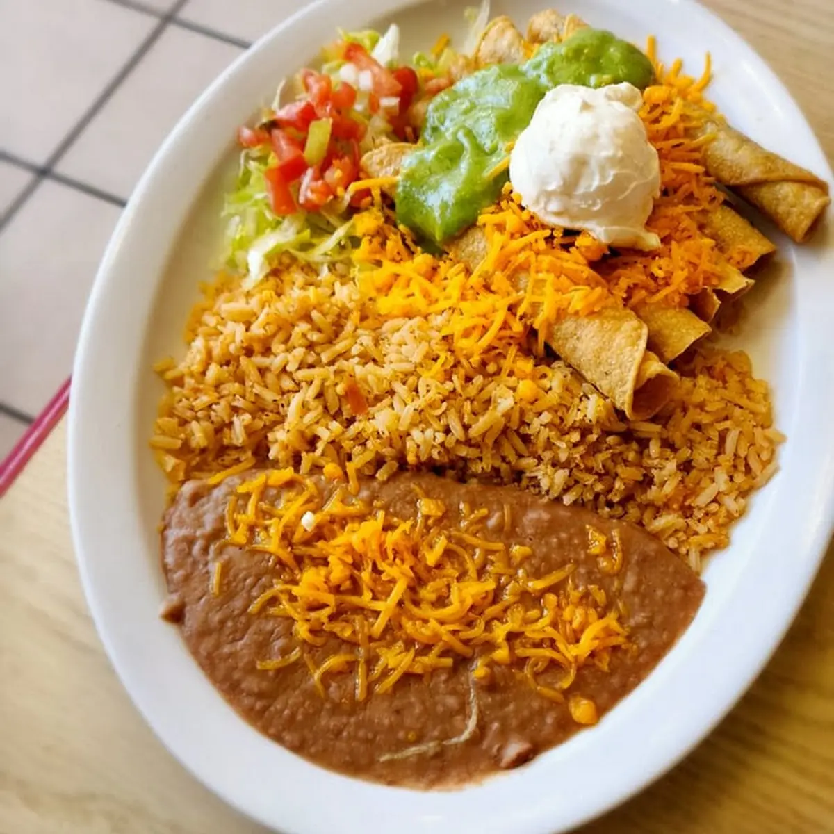 Cheese Enchilada Plate