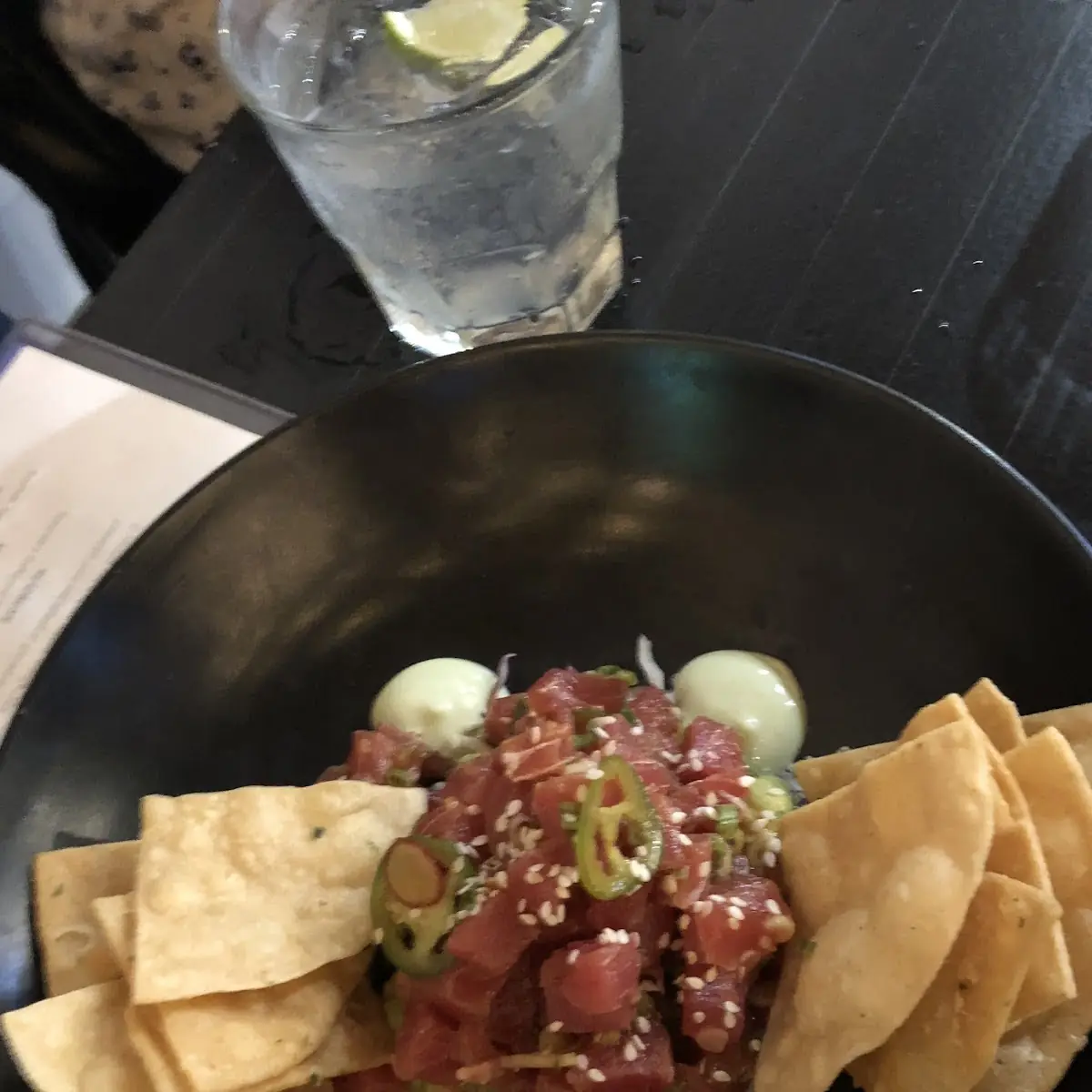 Ahi Poke w Chips