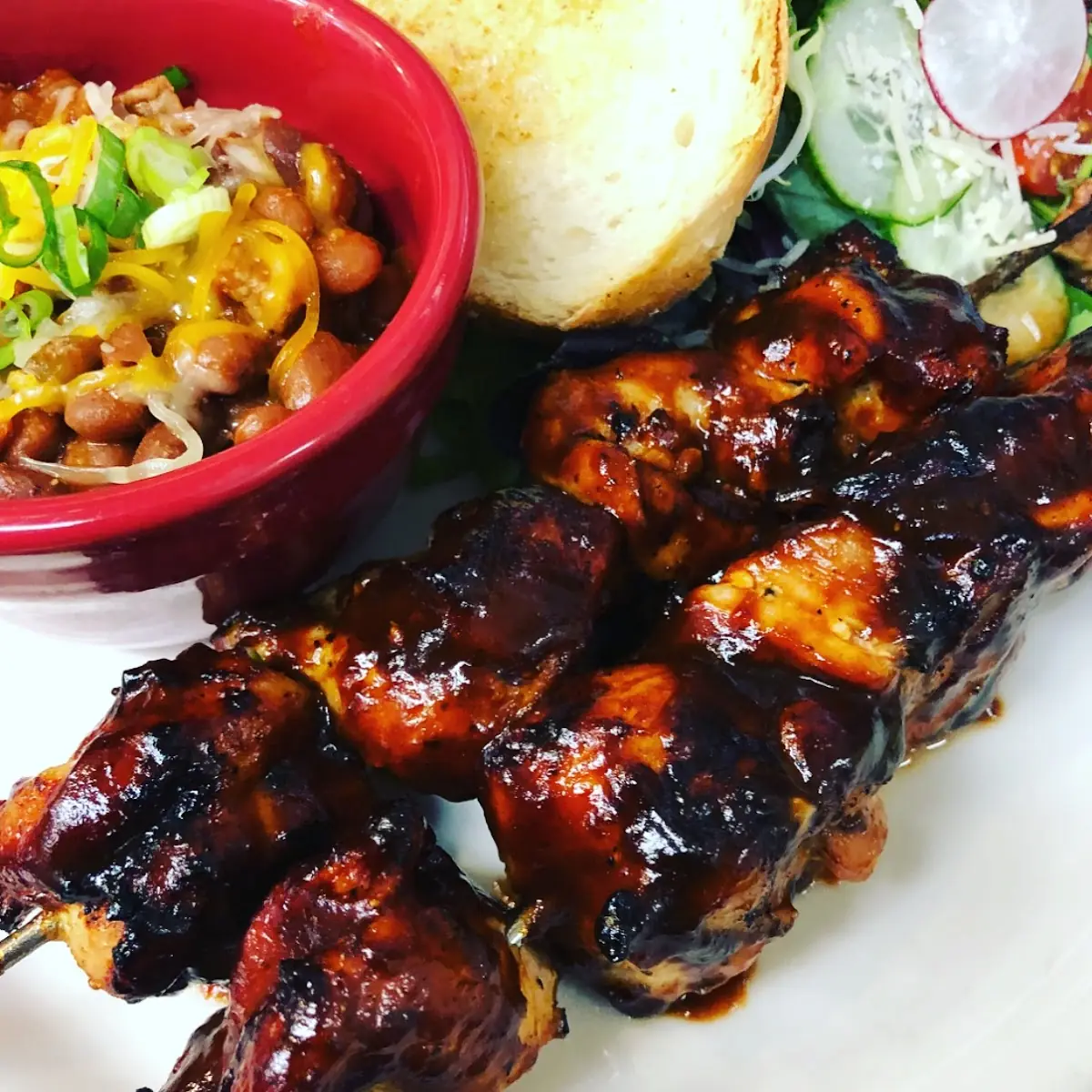 BBQ Chicken Skewers