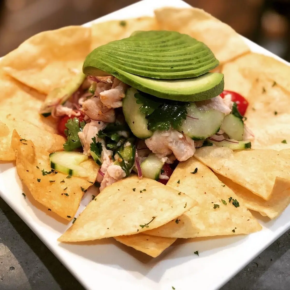 Ceviche w Chips