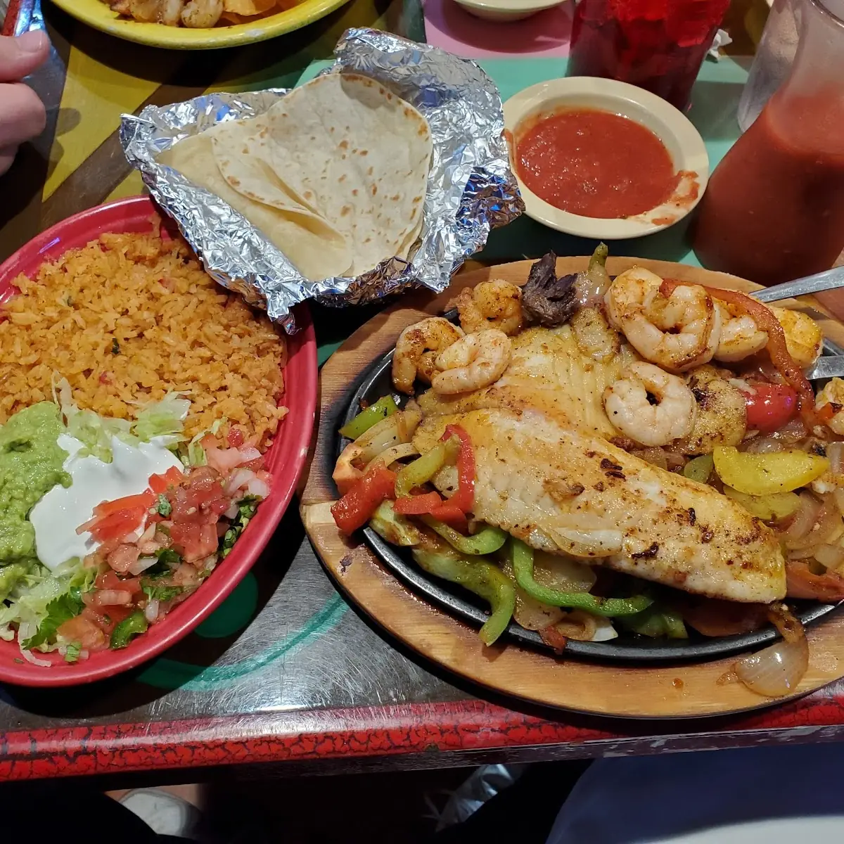 Tilapia Fish and Shrimp
