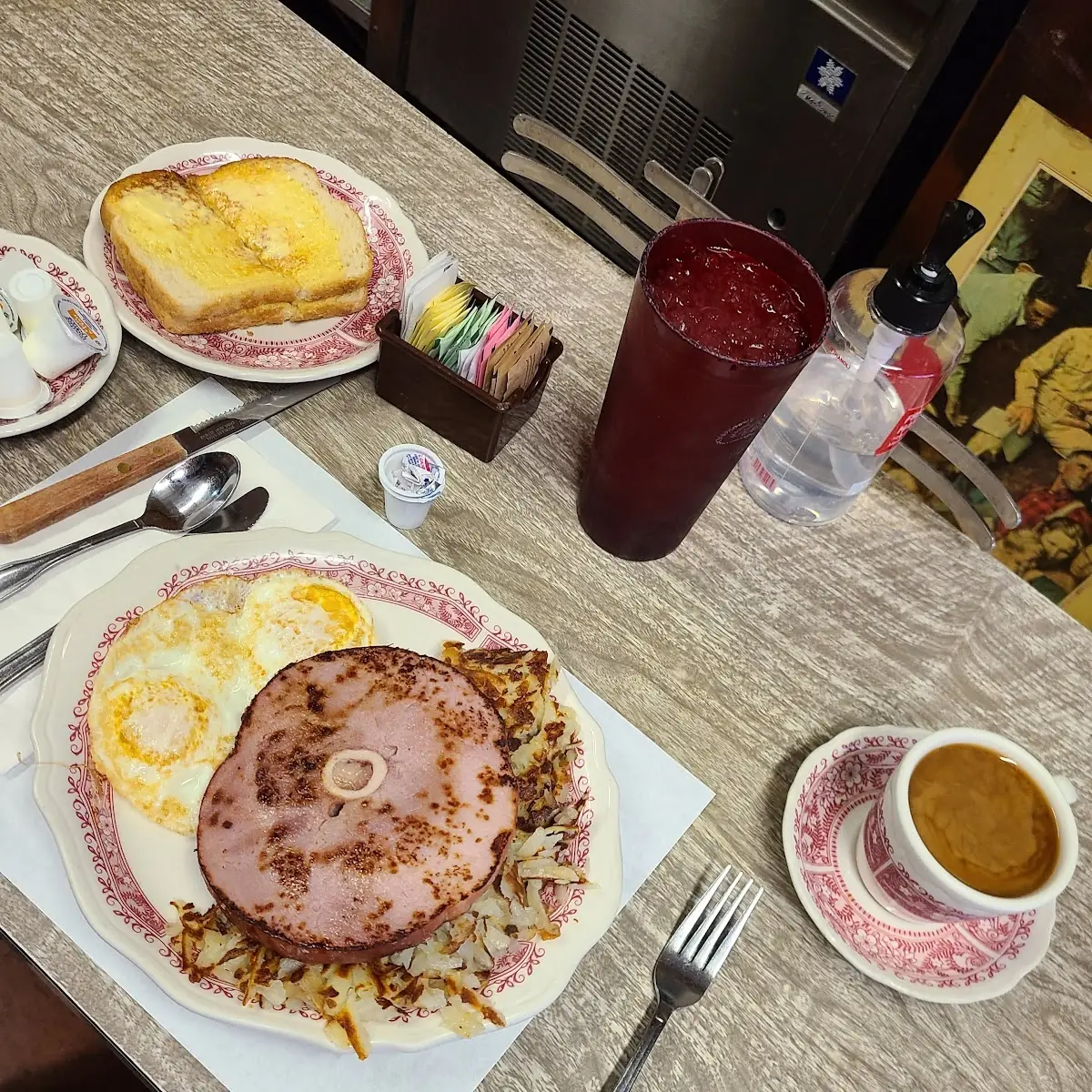 Ham Steak & Eggs