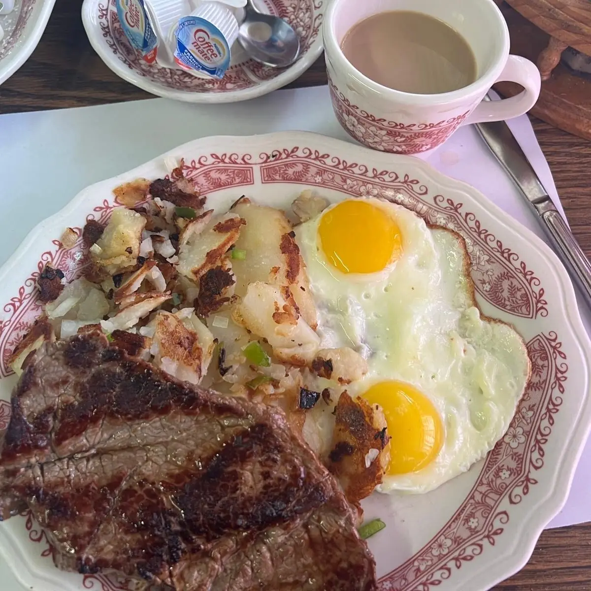Top Sirloin Steak and Eggs