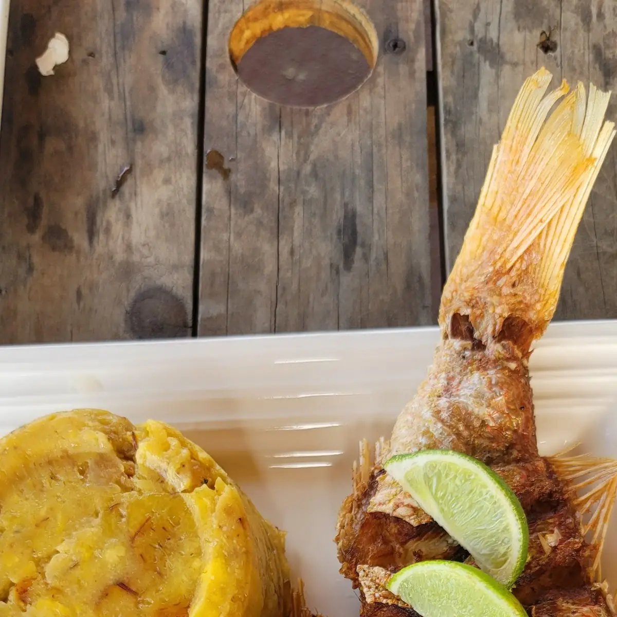 Mofongo Con Chillo Frito
