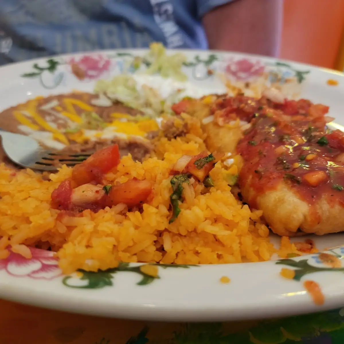 Carne Asada Chimichanga Combo