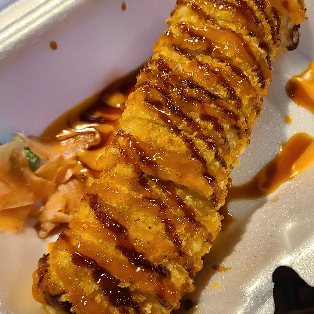 Captain America Fried Sushi Roll