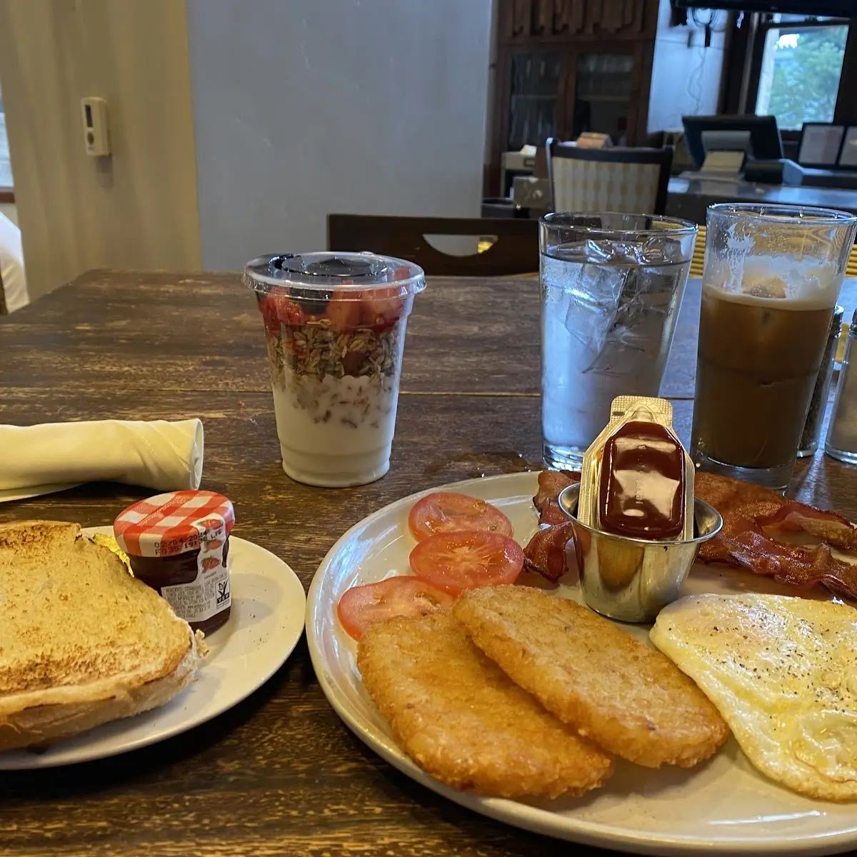 Breakfast Eggs Hash Browns Parfait