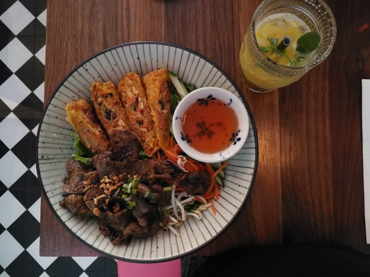 Grilled Pork Vermicelli Bowl, Bonjour Vietnam Bistro & Cocktail Bar