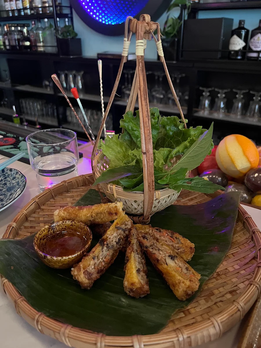 Vegetarian Spring Rolls, Bonjour Vietnam Bistro & Cocktail Bar