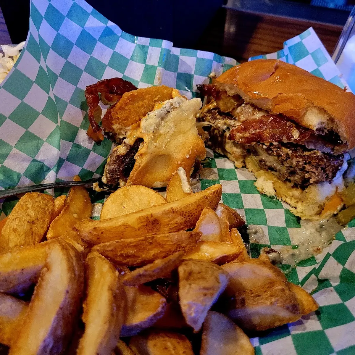 Stuffed Blue Cheese Burger
