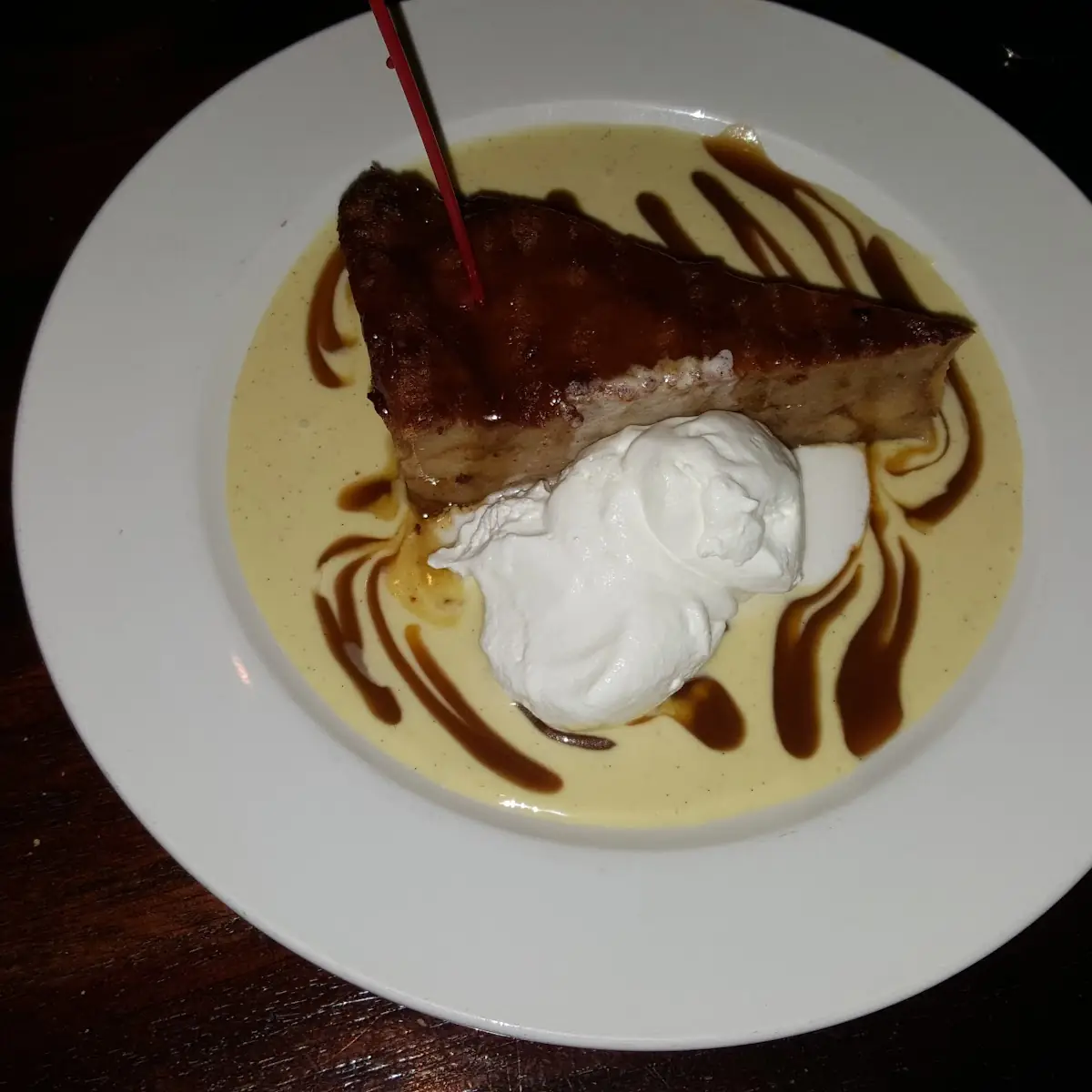 Warm Bread Pudding