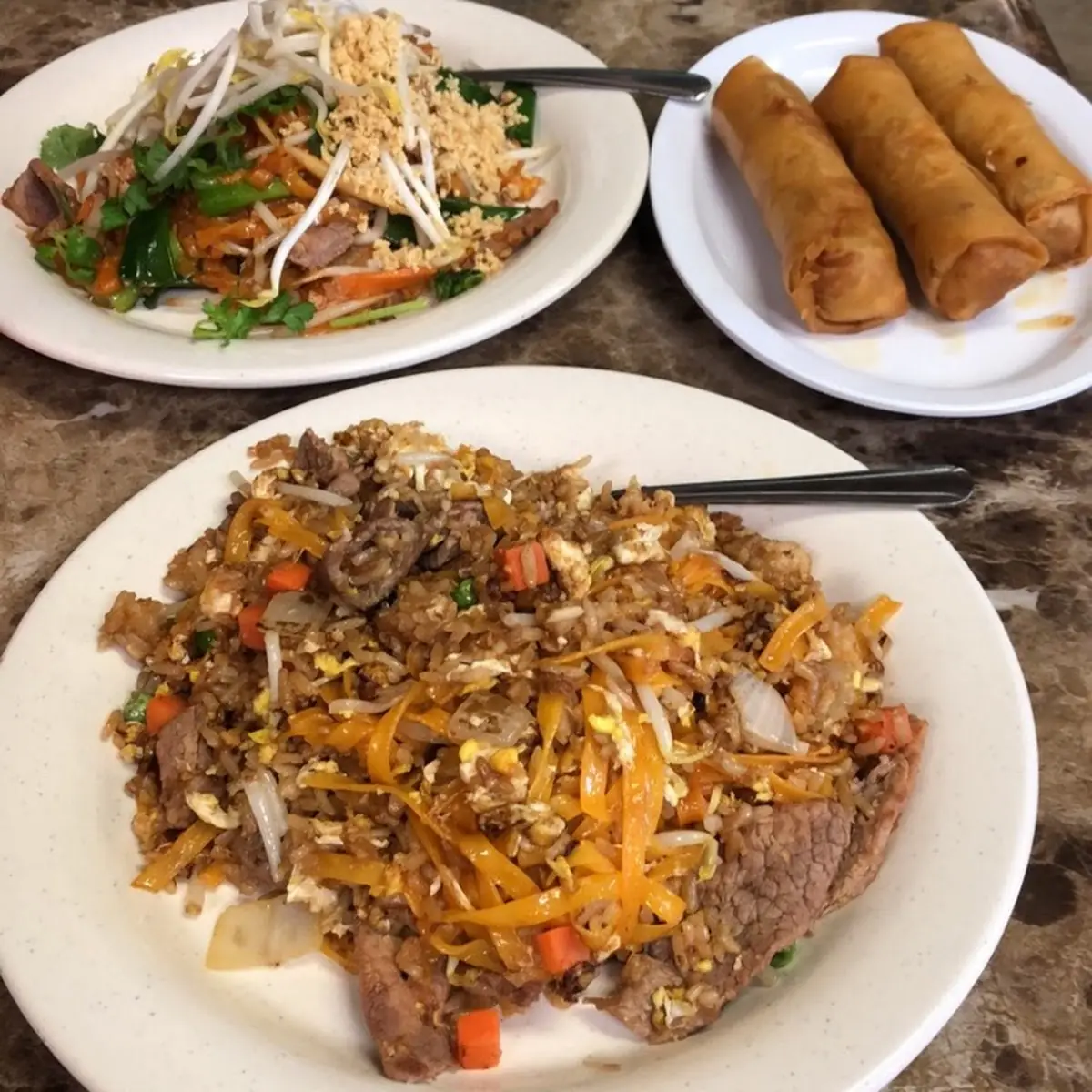 Pad Thai & Egg Rolls