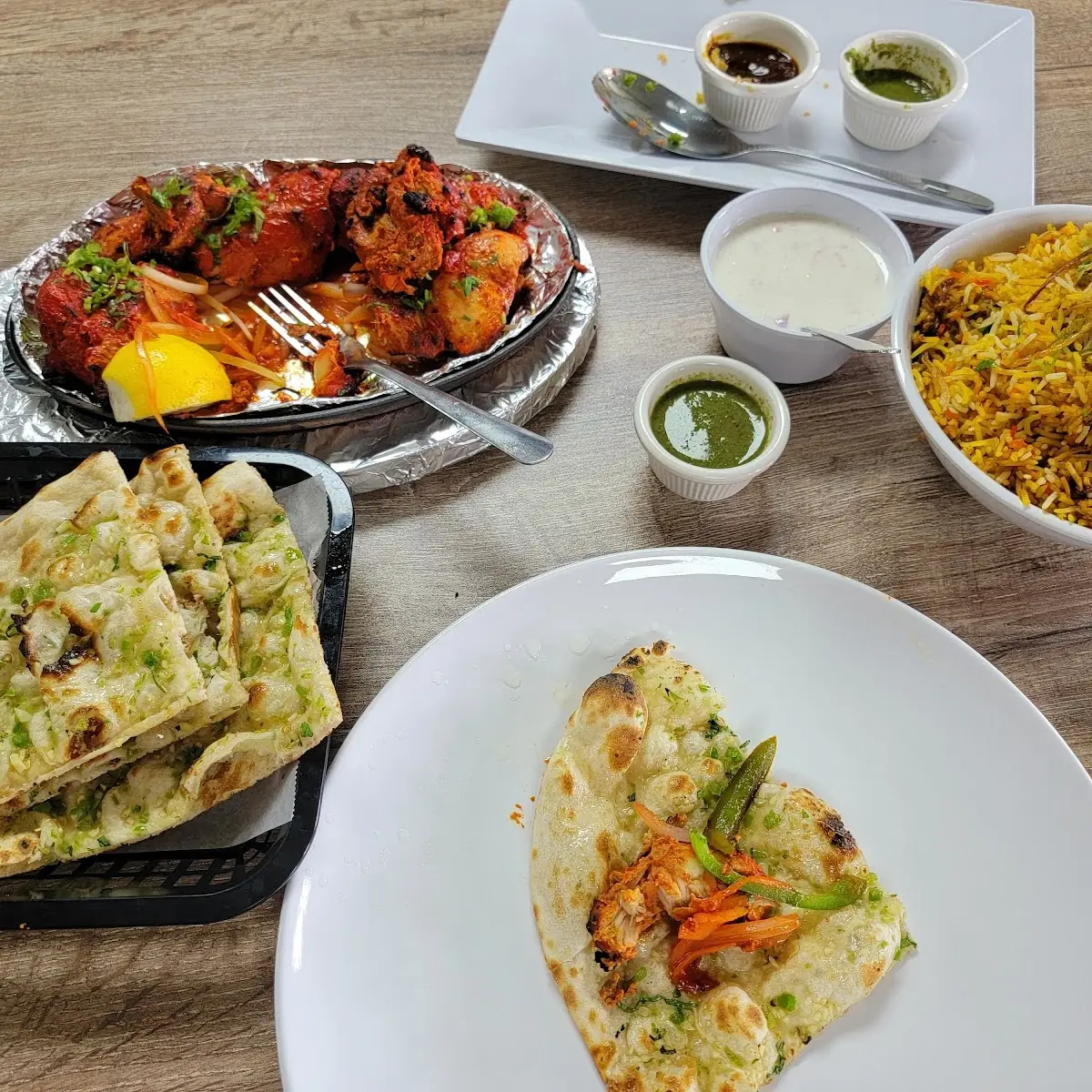 Chicken Biryani Chicken Kabob Naan
