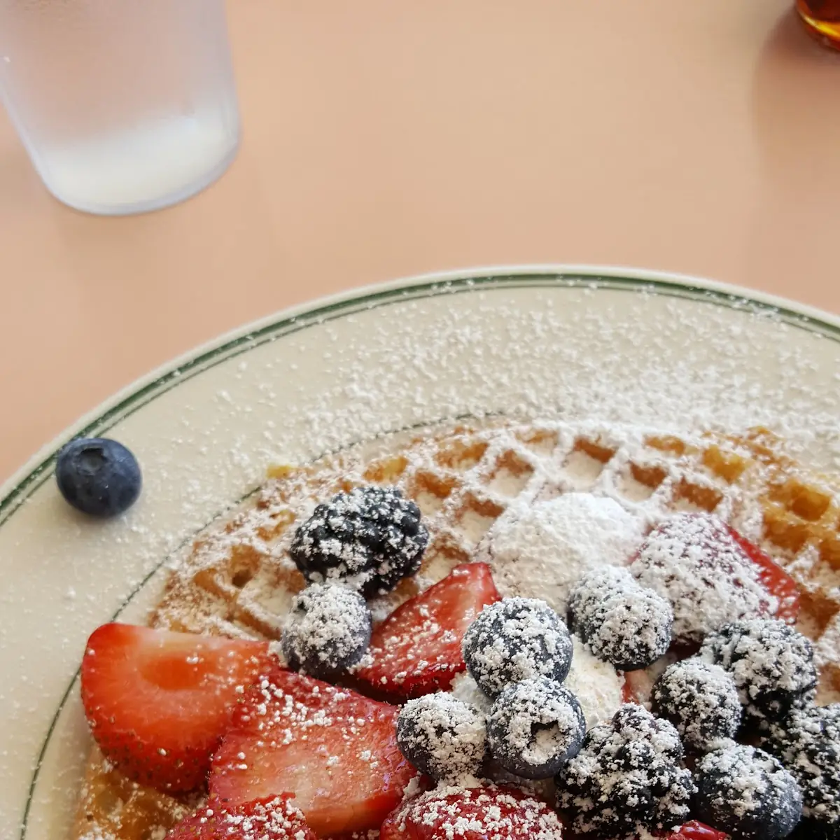 Waffles with Fresh Berries