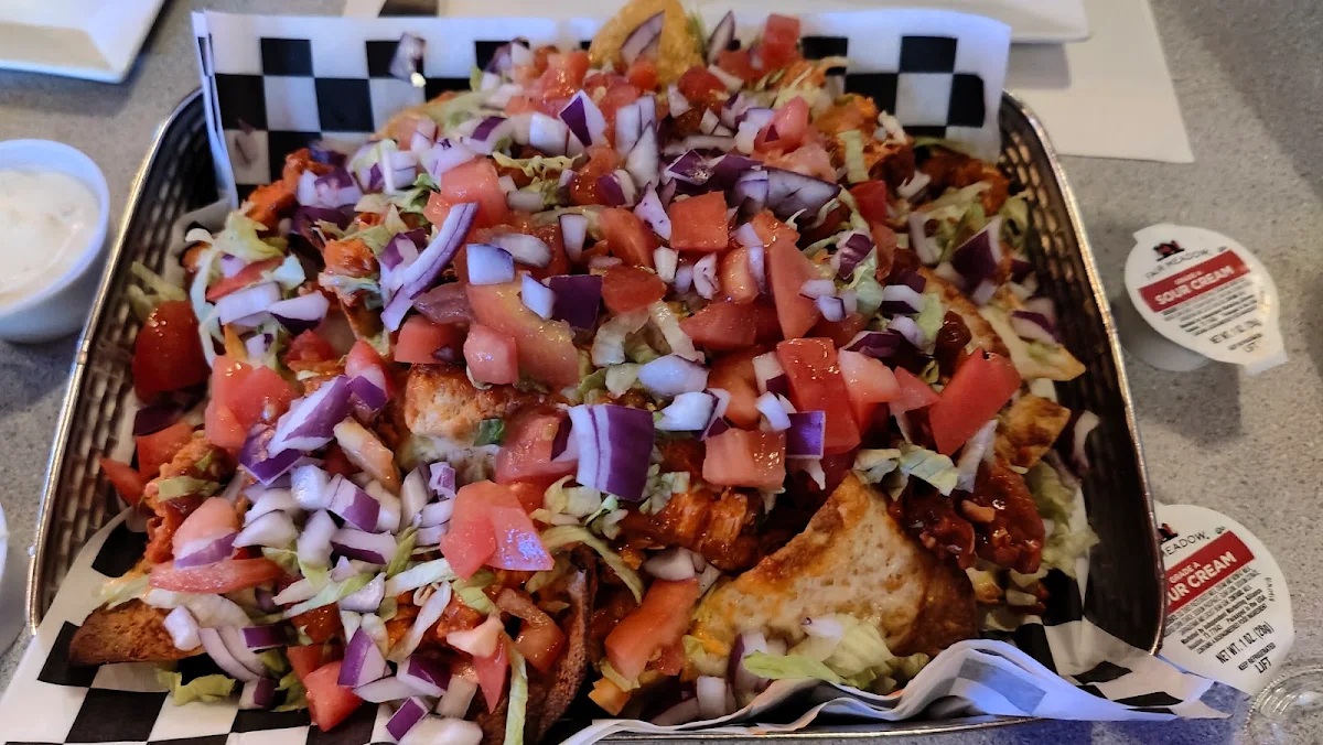 Buffalo Chicken Loaded Nachos