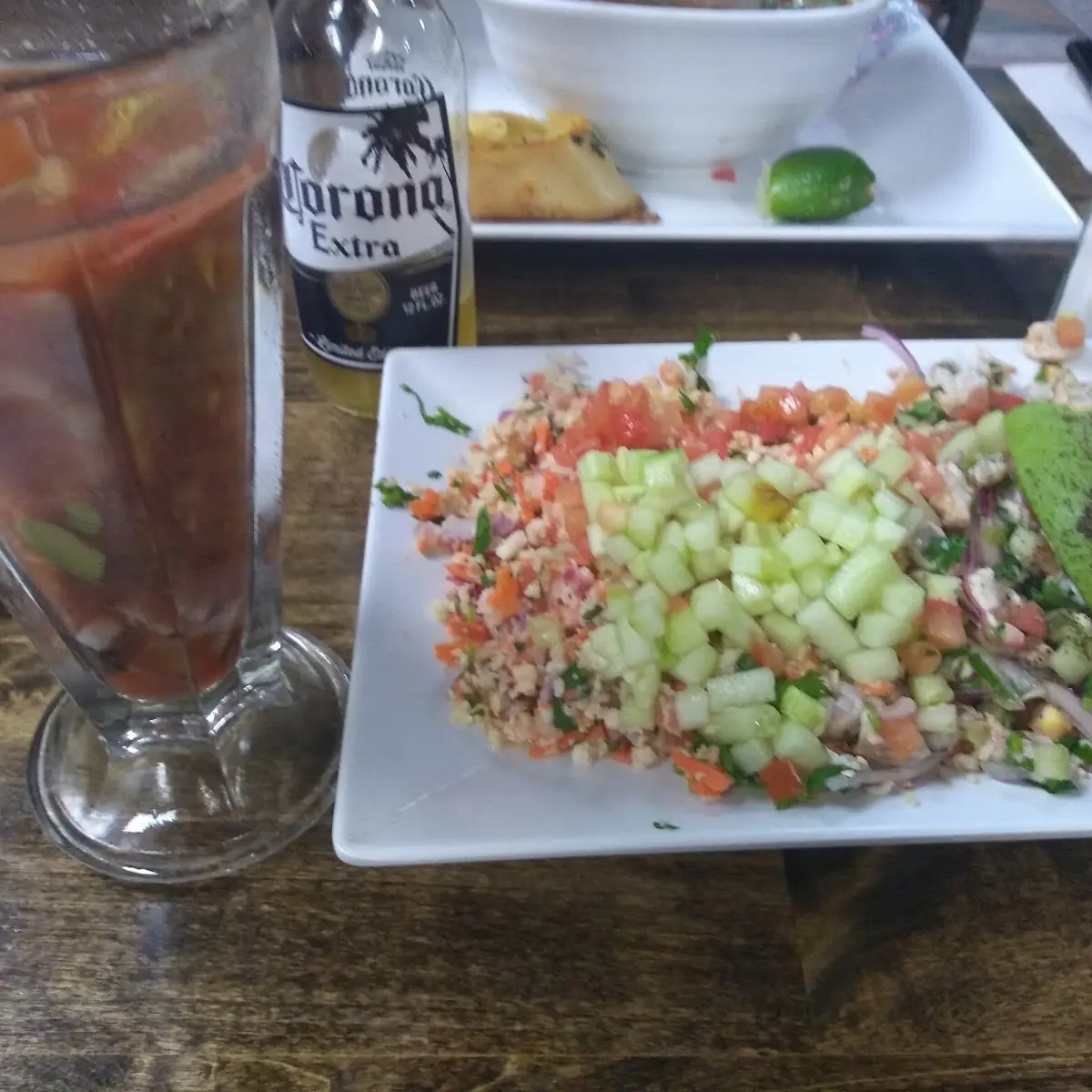 Ceviche Camaron Y Pescado