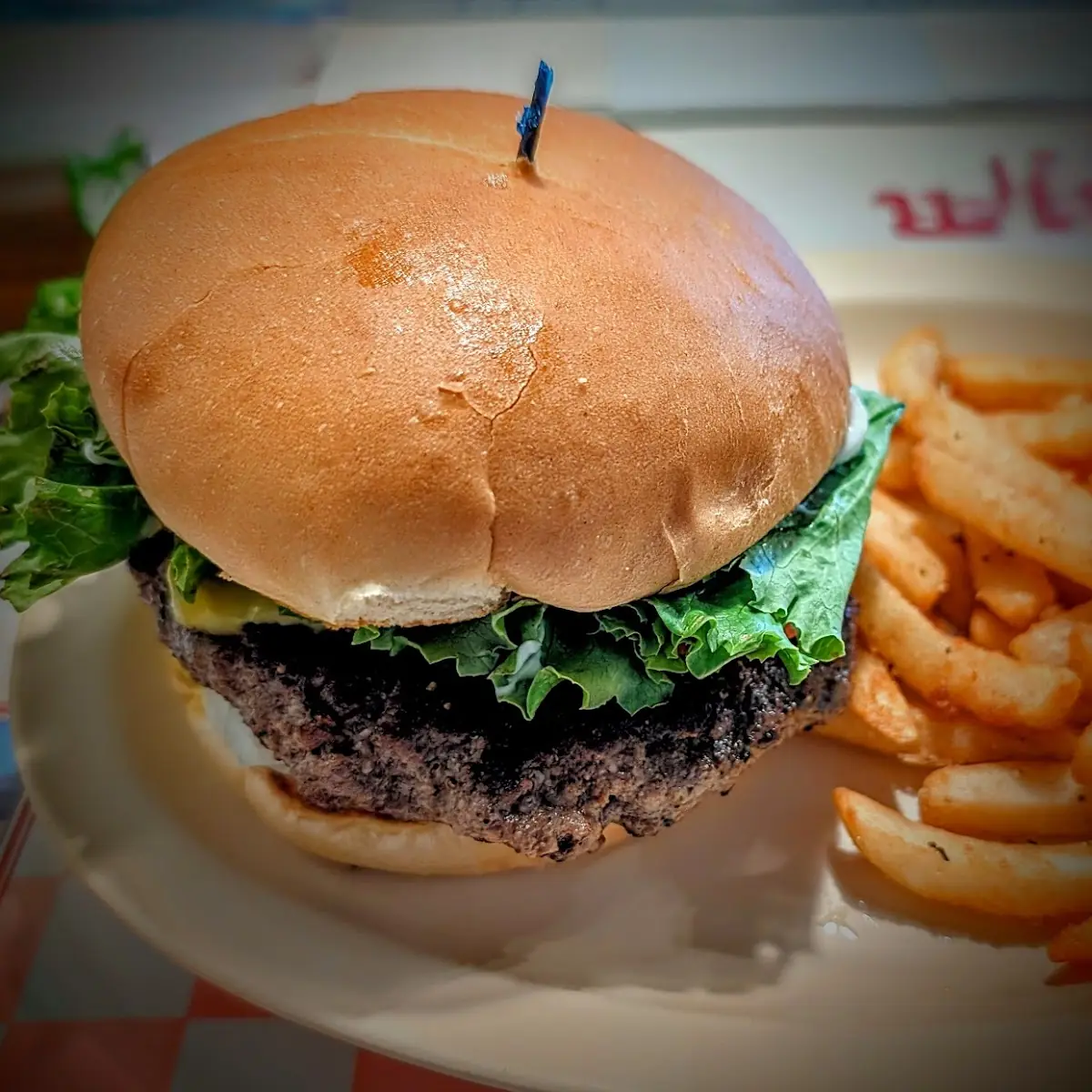 Our World Famous 1 2 lb Regular Cheeseburger