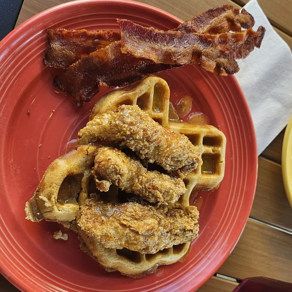 Hot Honey Chicken and Waffles
