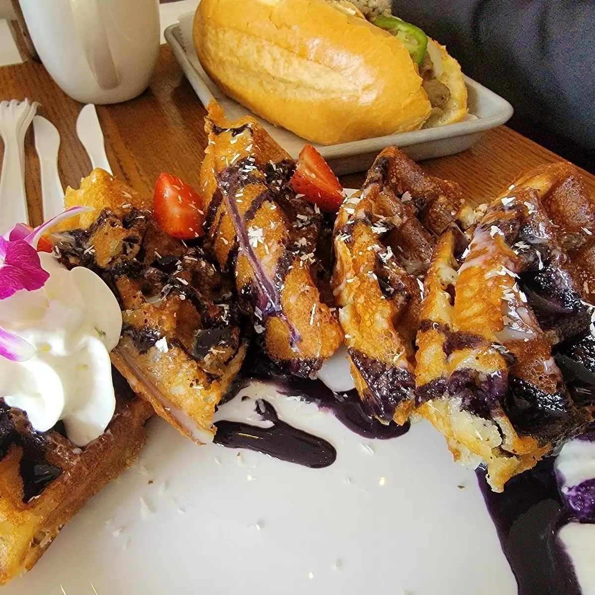 Purple Rain Waffles