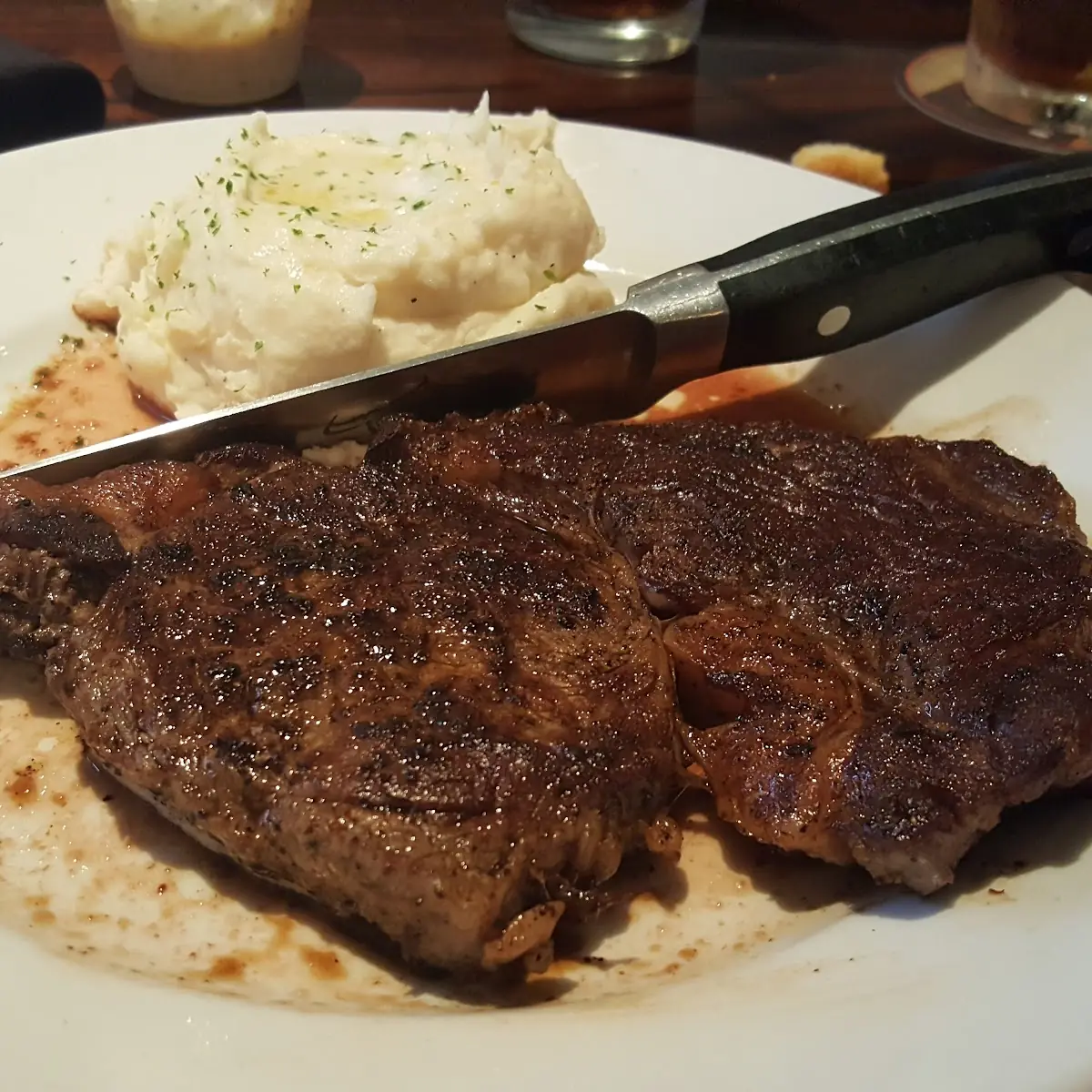 Ribeye with Mashed Potatoes