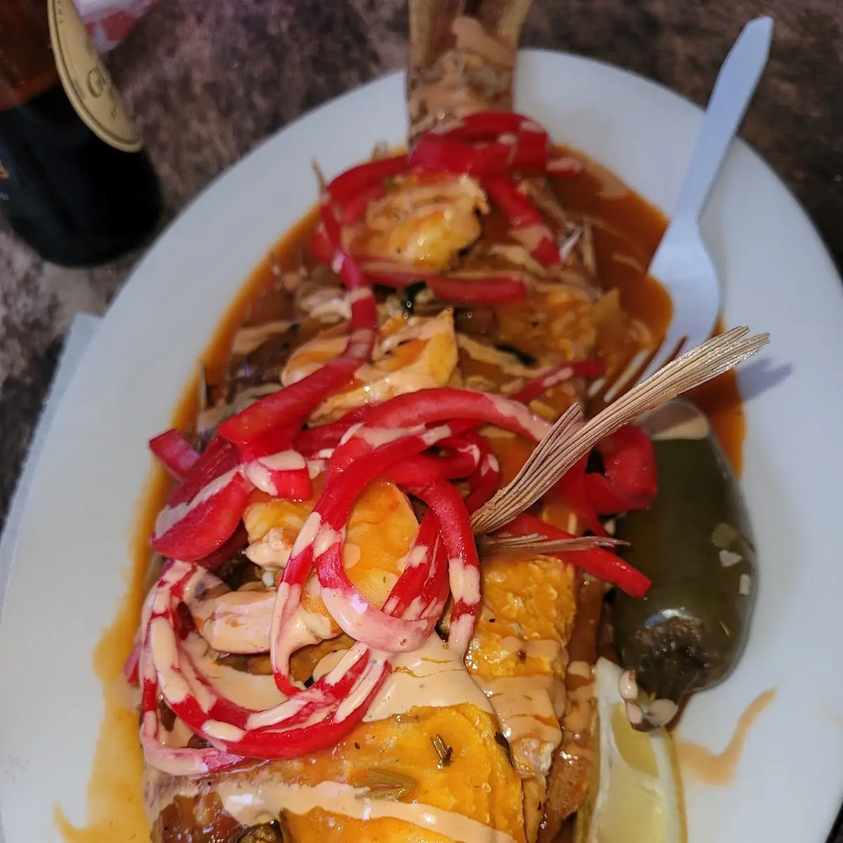 Pescado Frito Encebollado