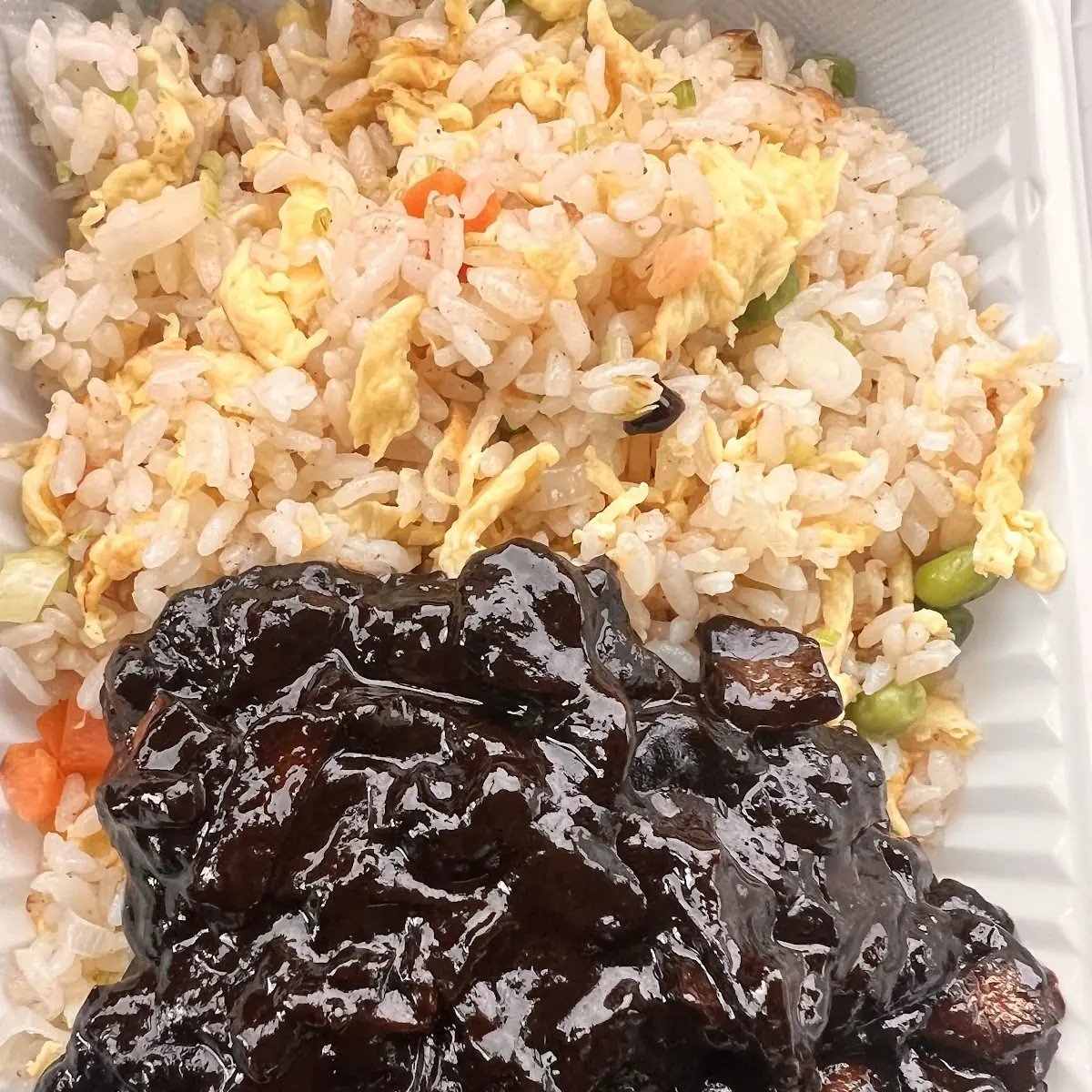 Black Bean Sauce with Fried Rice