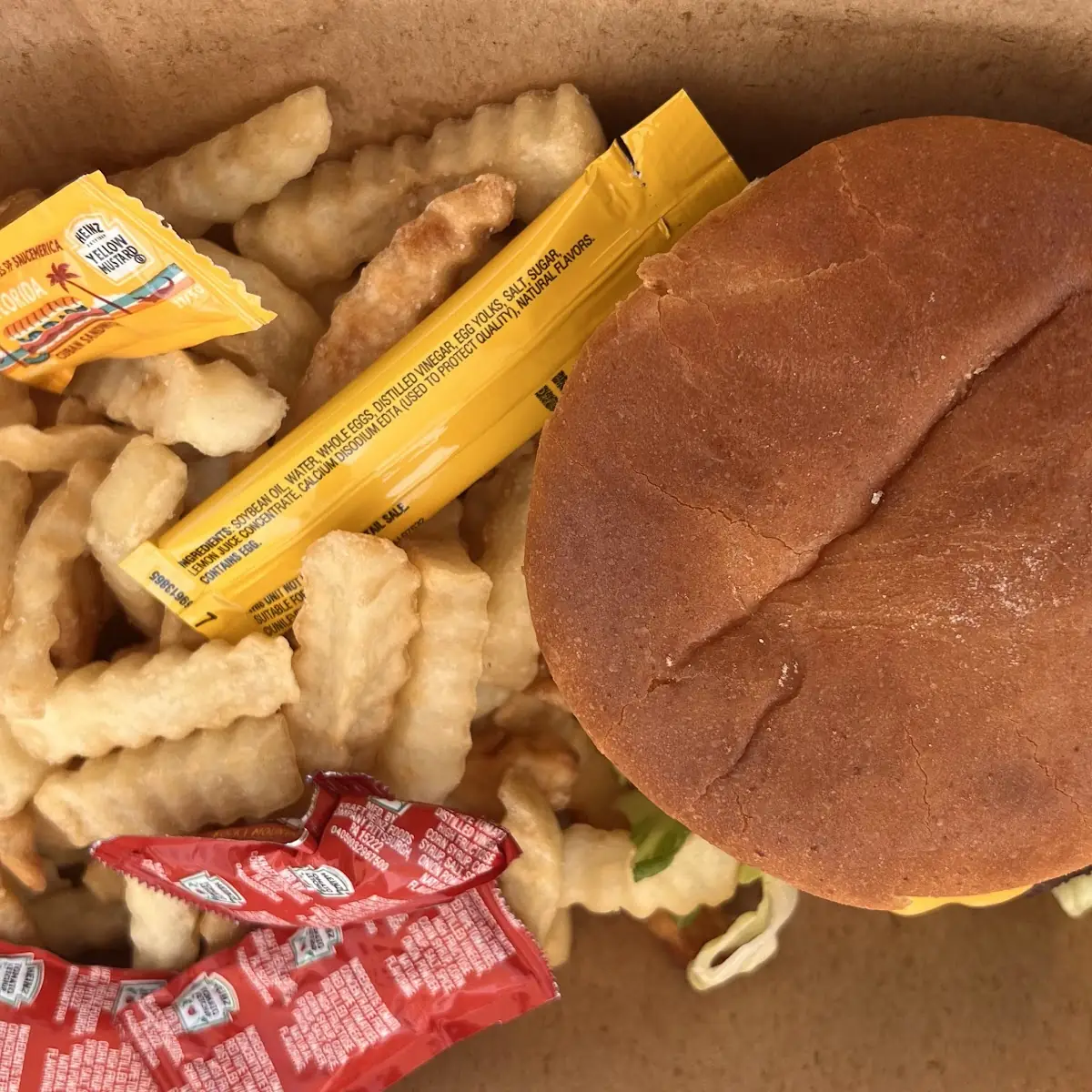 Double Cheeseburger and Fries