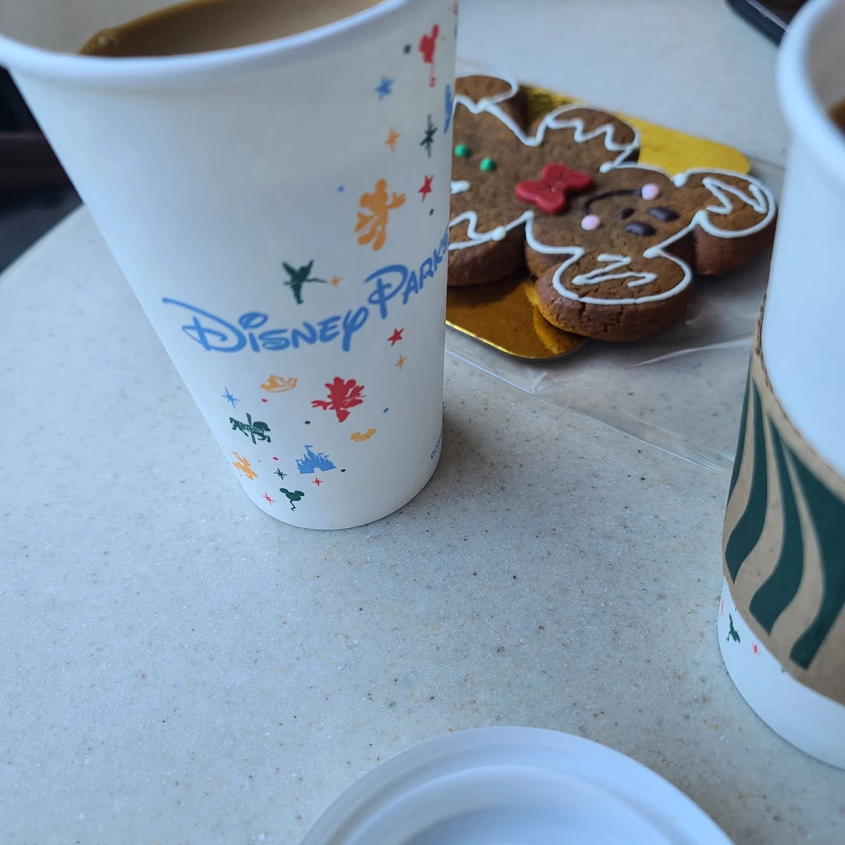 Mickey Mouse Gingerbread Cookie and 2023 Christmas Blend Dark Roast