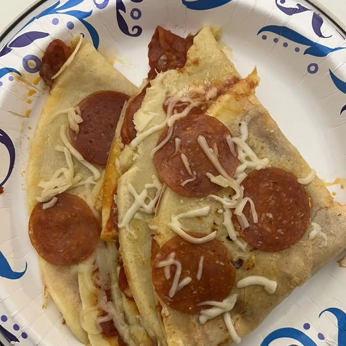 Pepperoni Pizza Crepe