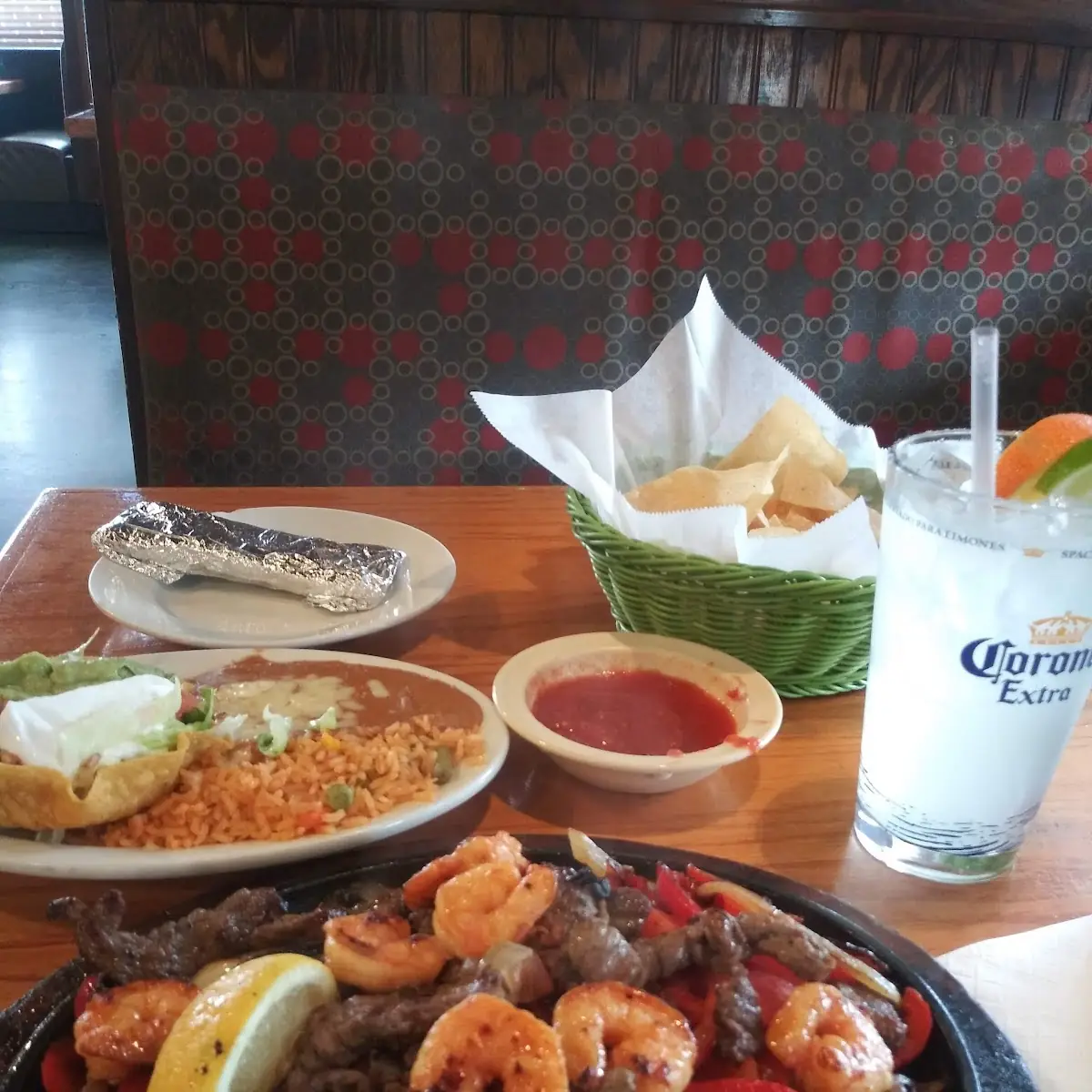 Steak and Shrimp Fajitas