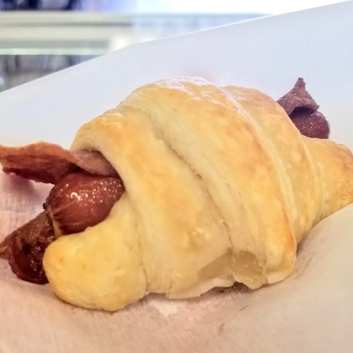 Bacon Sausage Croissant