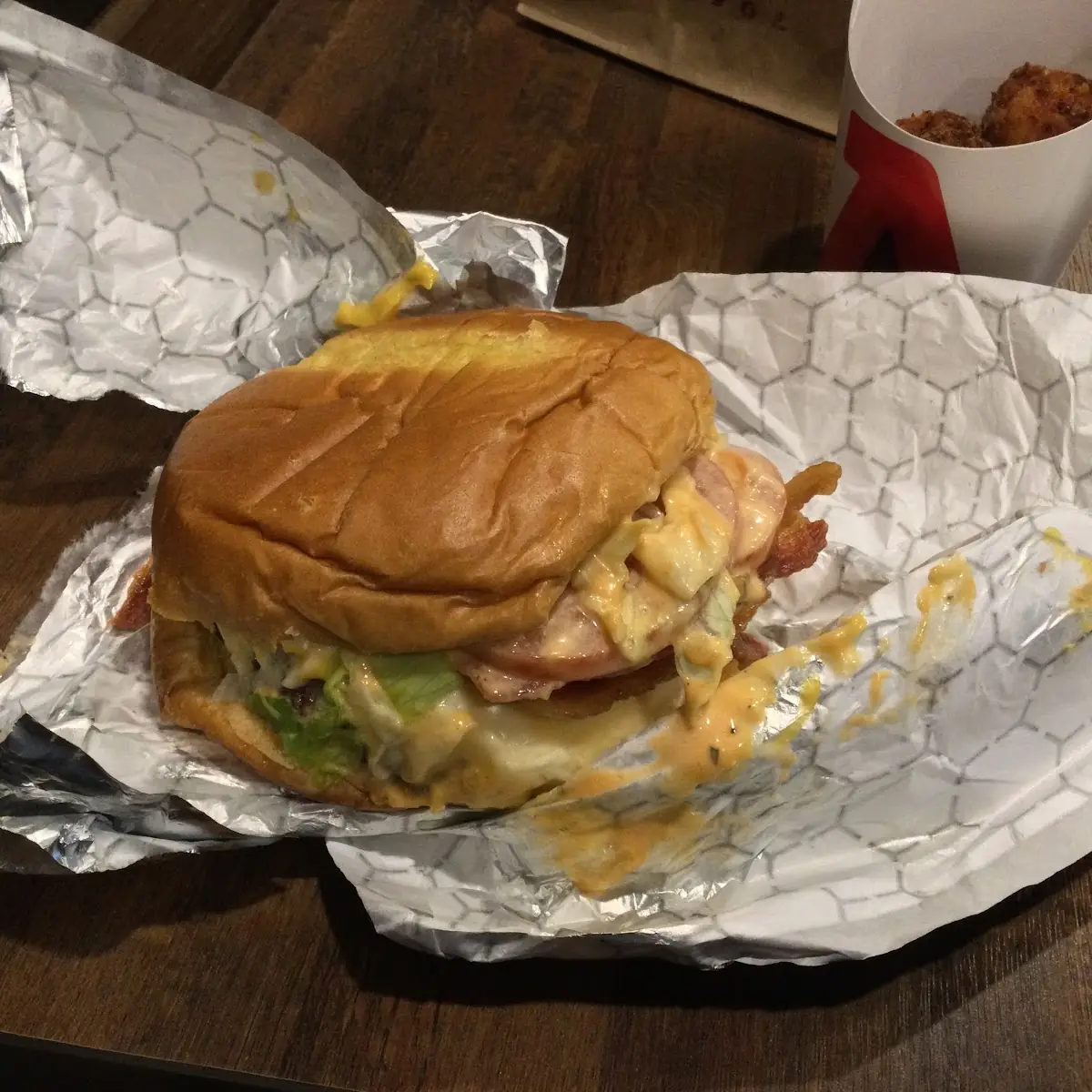 Big Cheesy Bacon Burger