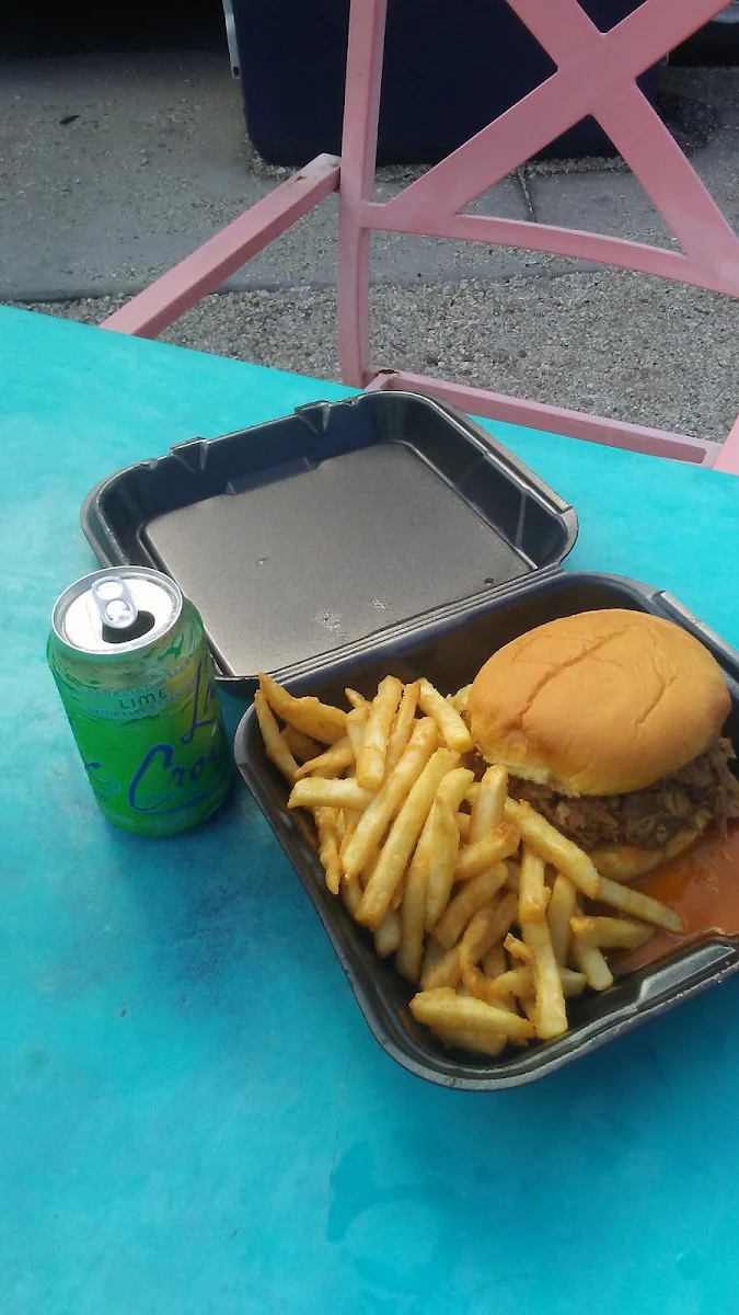 Pulled Pork Sandwich & Side of Fries