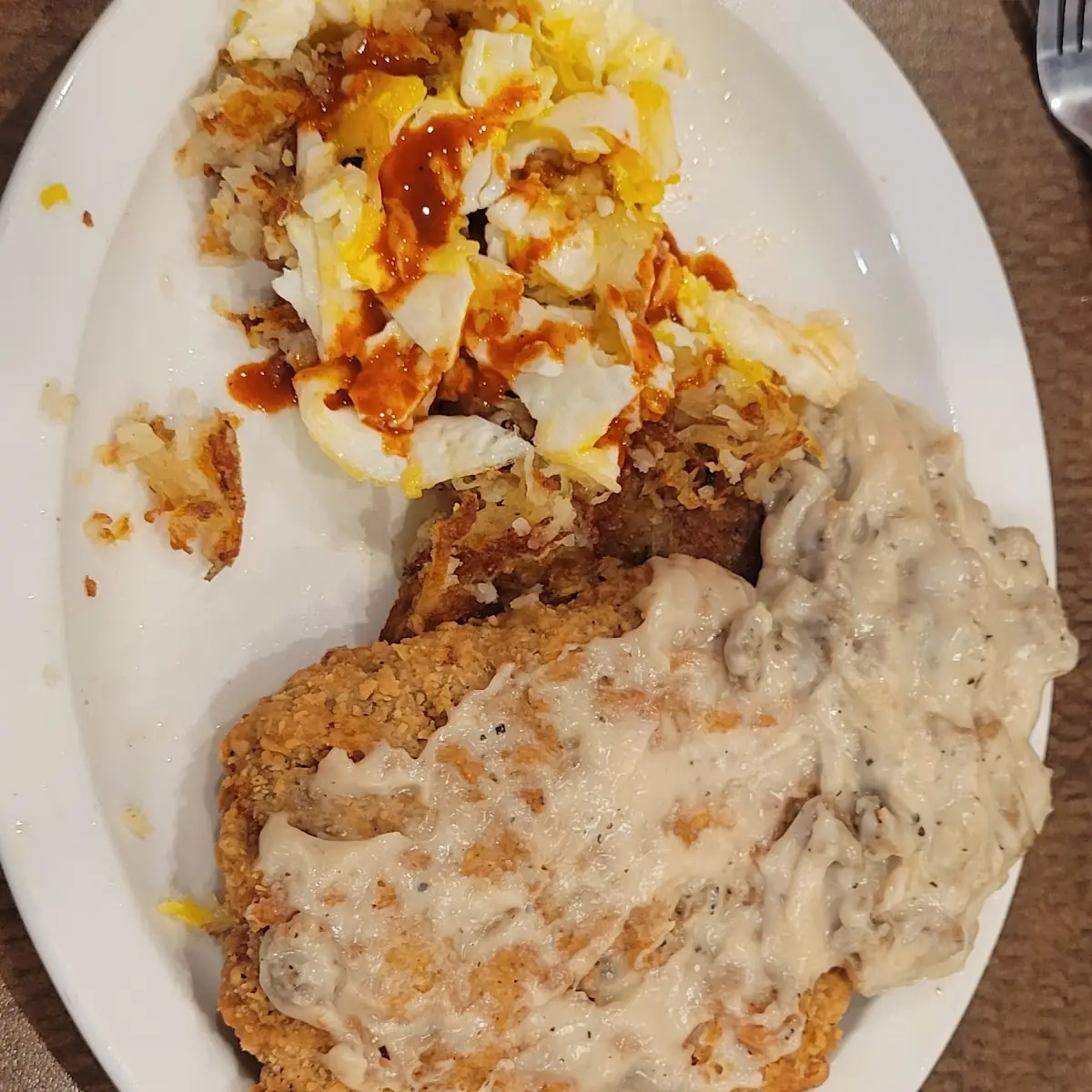 Chicken Fried Steak and Eggs