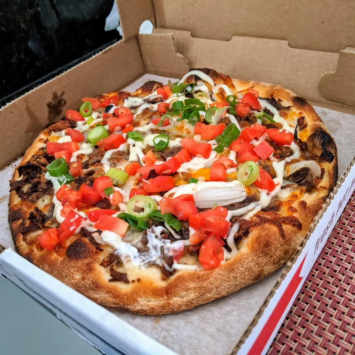 Steak and Cheese Pizza